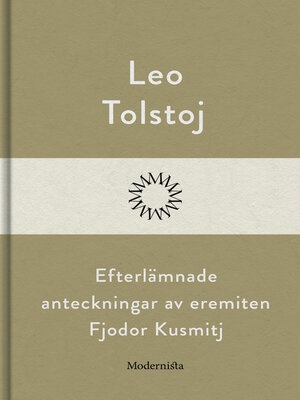 cover image of Efterlämnade anteckningar av Fjodor Kusmitj